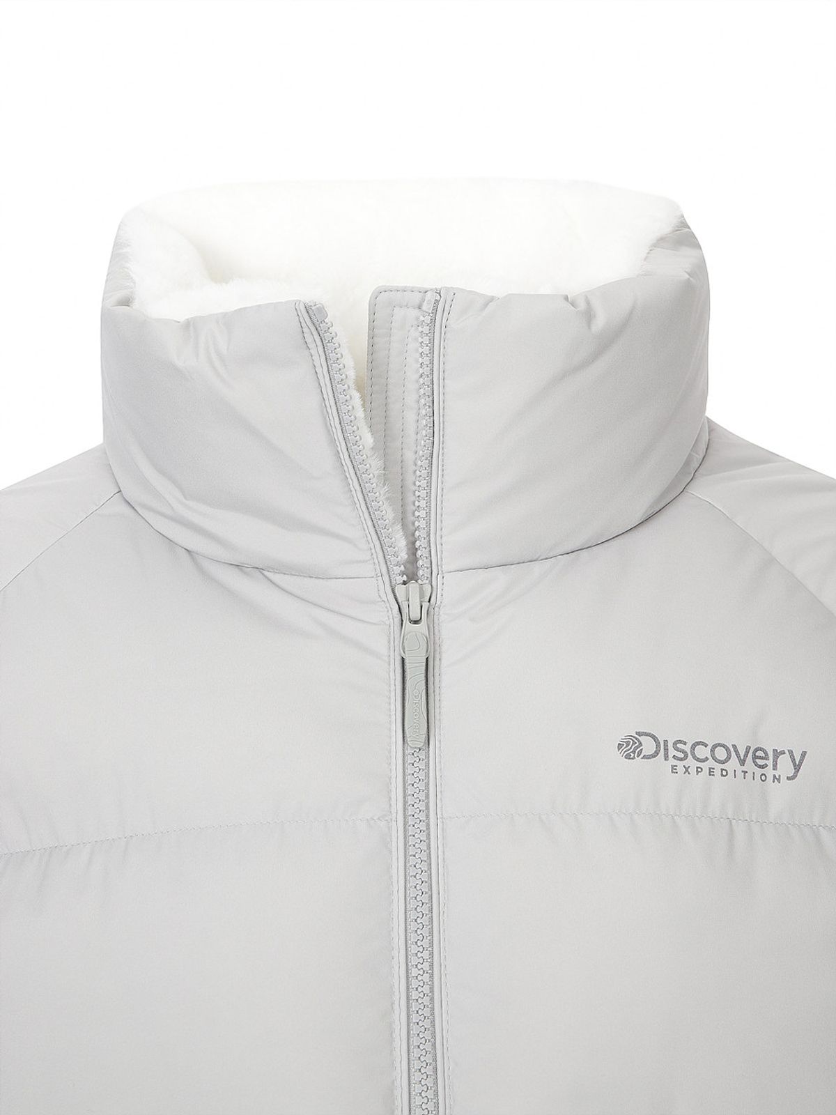 디스커버리 익스페디션(DISCOVERY EXPEDITION) 여성 올리브 글로우 다운 숏패딩 (L/SILVER)