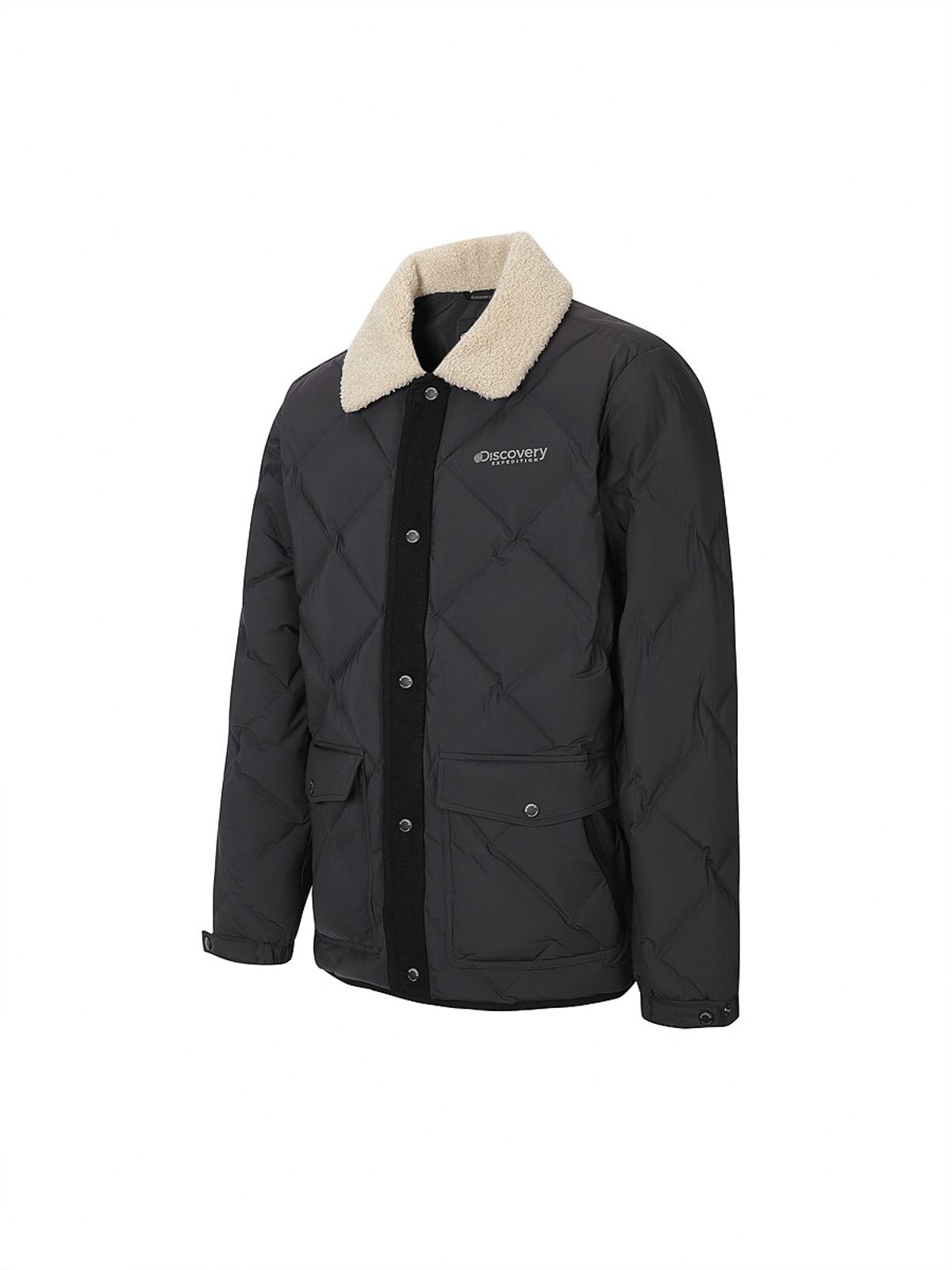 디스커버리 익스페디션(DISCOVERY EXPEDITION) 남성 디하스 카라넥 튜브 다운 미드패딩 (BLACK)