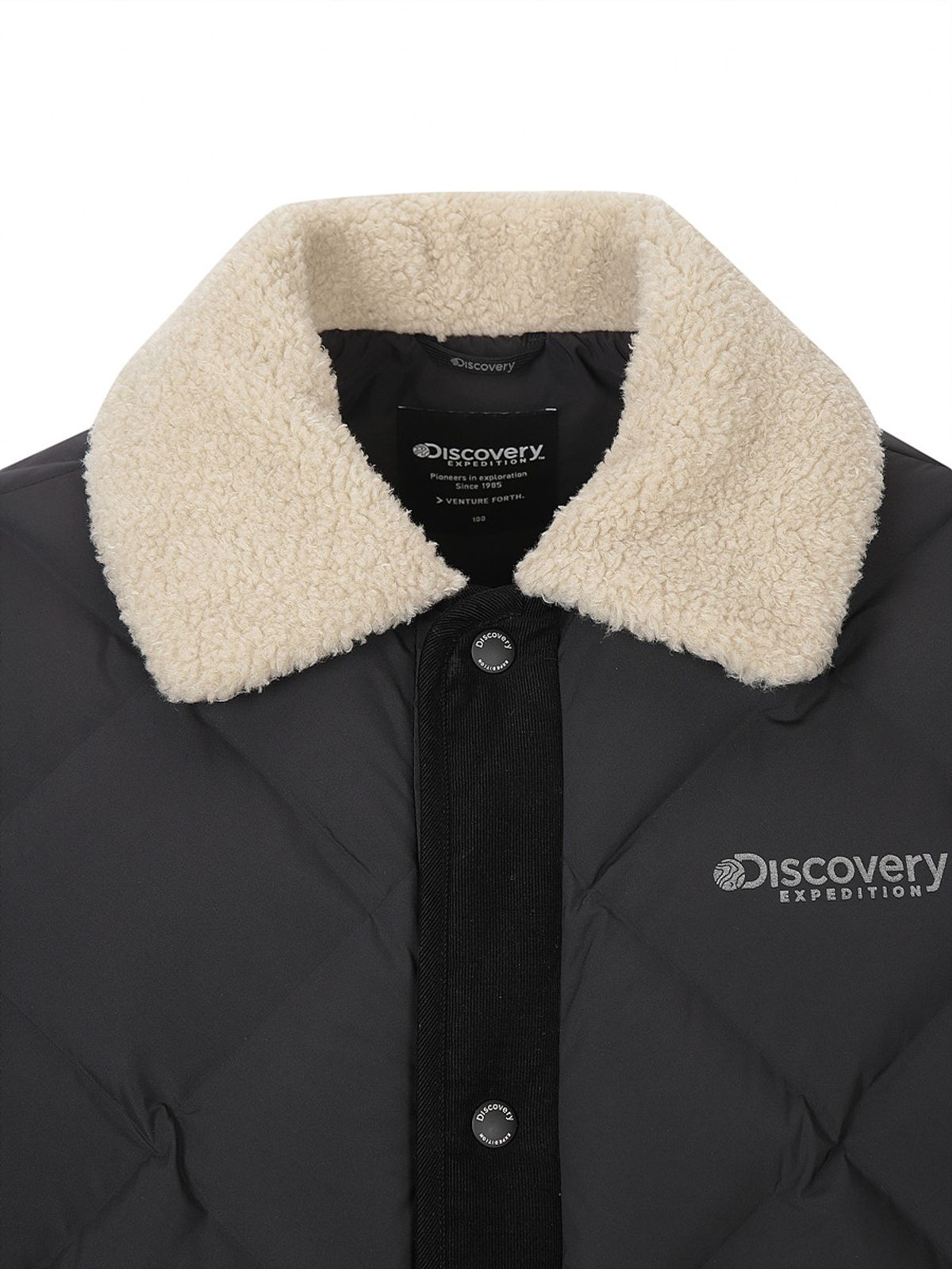 디스커버리 익스페디션(DISCOVERY EXPEDITION) 남성 디하스 카라넥 튜브 다운 미드패딩 (BLACK)