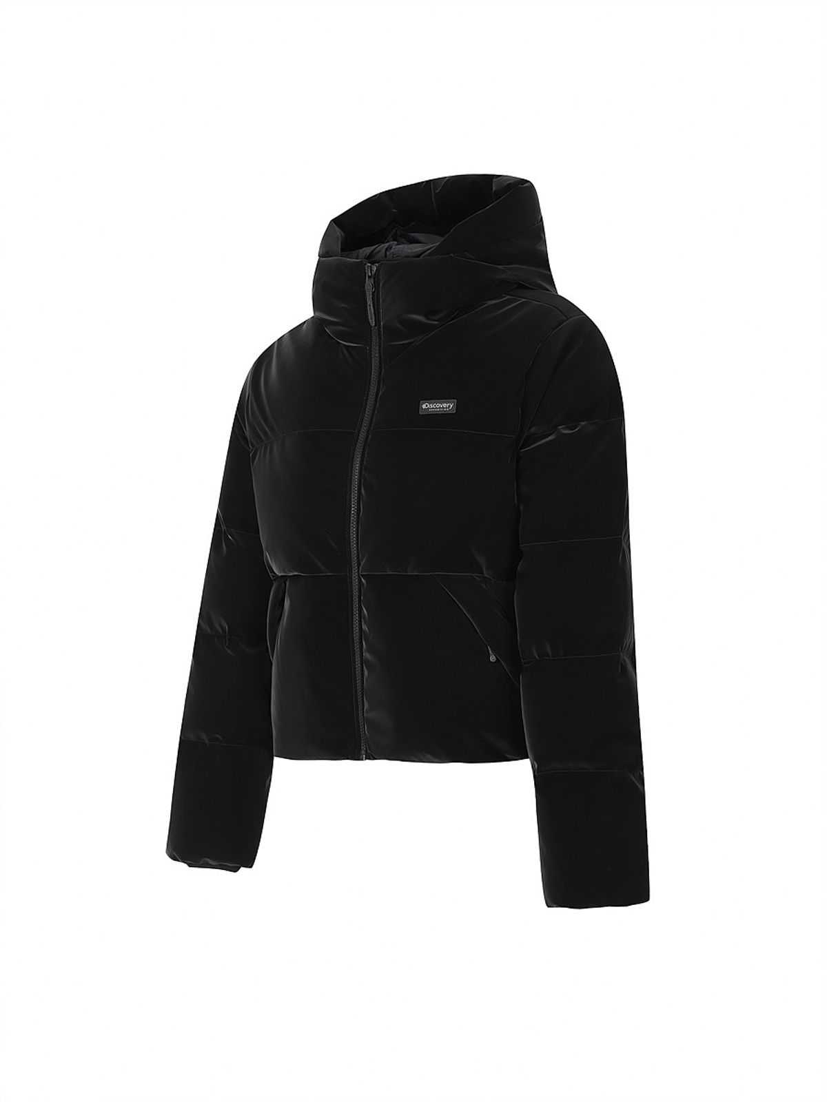 디스커버리 익스페디션(DISCOVERY EXPEDITION) 여성 뉴 올리아 글로우 다운 숏패딩 (BLACK)
