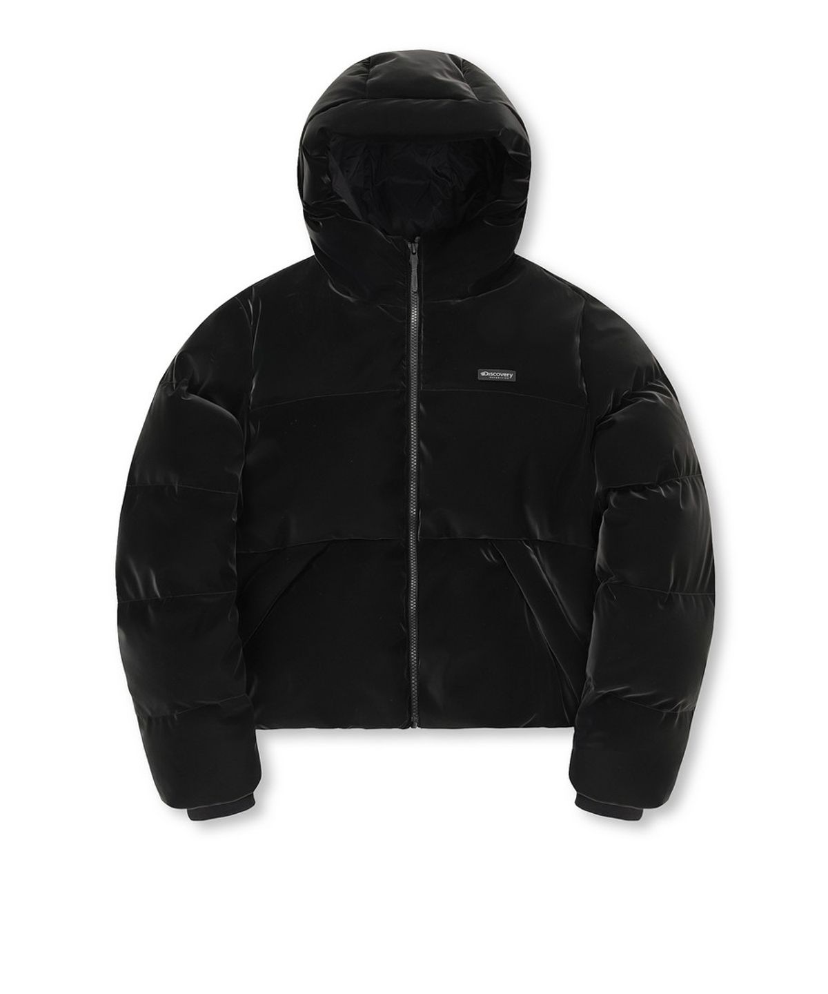 디스커버리 익스페디션(DISCOVERY EXPEDITION) 여성 뉴 올리아 글로우 다운 숏패딩 (BLACK)