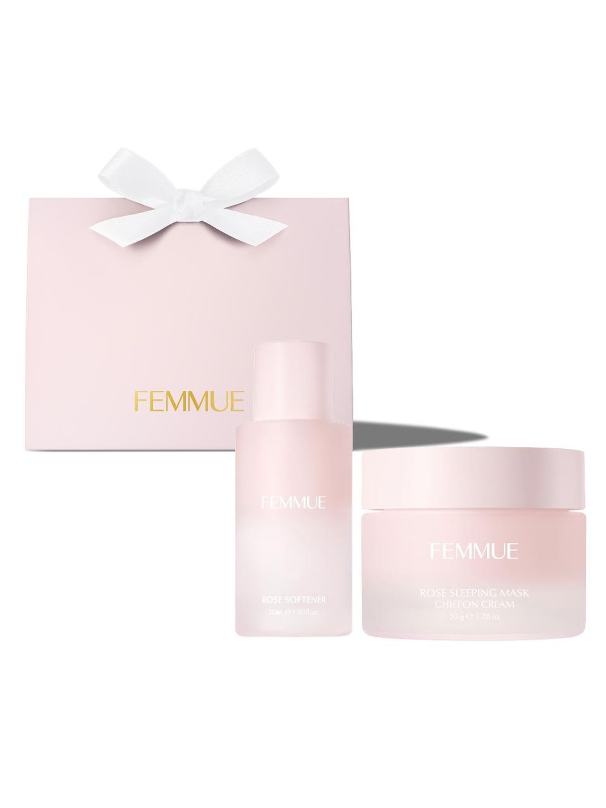 파뮤(FEMMUE) 로즈 디럭스세트(밀키에센스30ml+쉬폰크림16g)