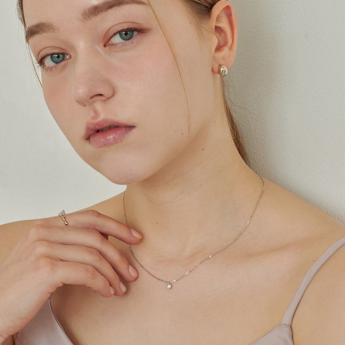 러비앤비(LOVEENB) [14K gold] 노이 1부 랩다이아몬드 목걸이