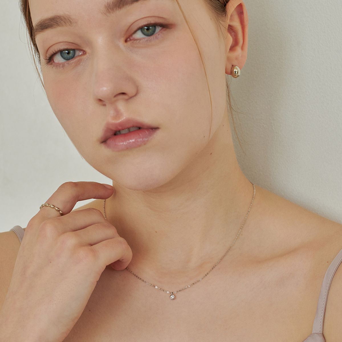 러비앤비(LOVEENB) [14K gold] 노이 1부 랩다이아몬드 목걸이