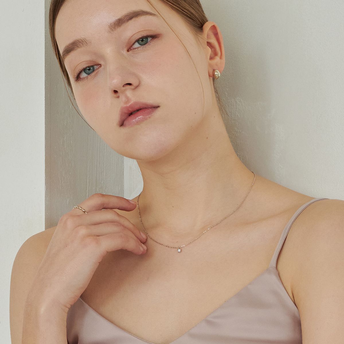 러비앤비(LOVEENB) [14K gold] 노이 1부 랩다이아몬드 목걸이