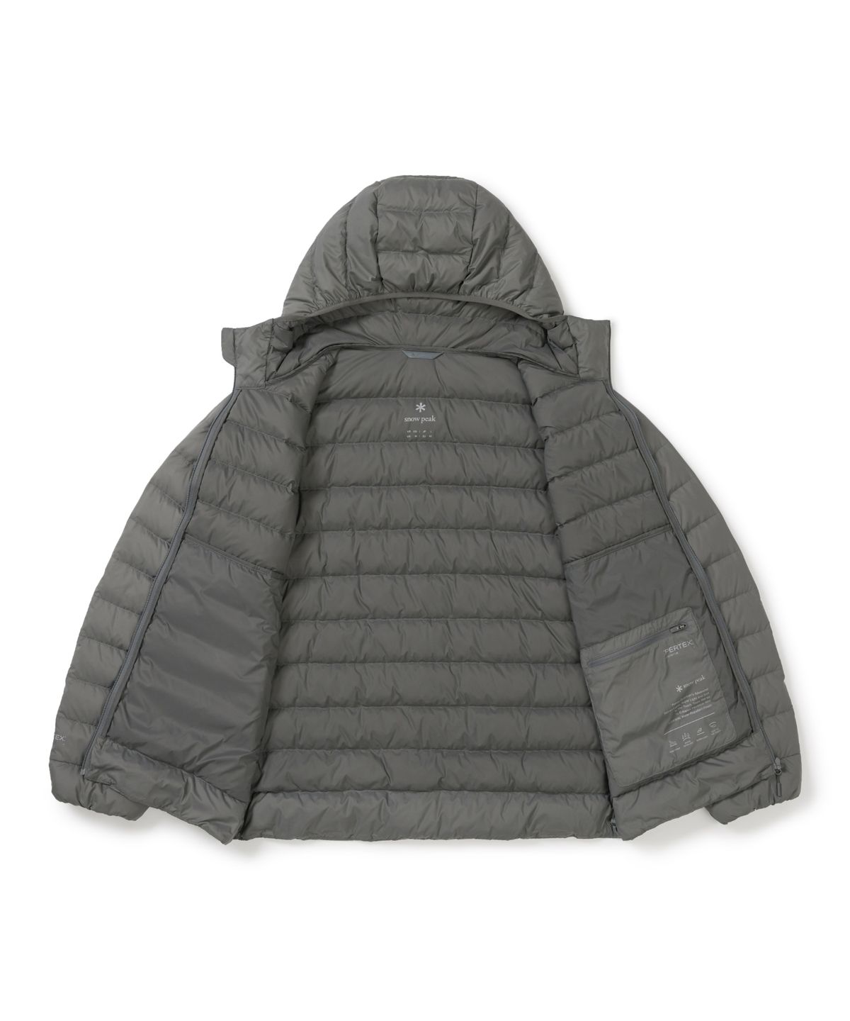 스노우피크 어패럴(SNOWPEAK APPAREL) 에어노바 퍼텍스 경량 다운 자켓 (S25WMPDJ12) Dark Gray