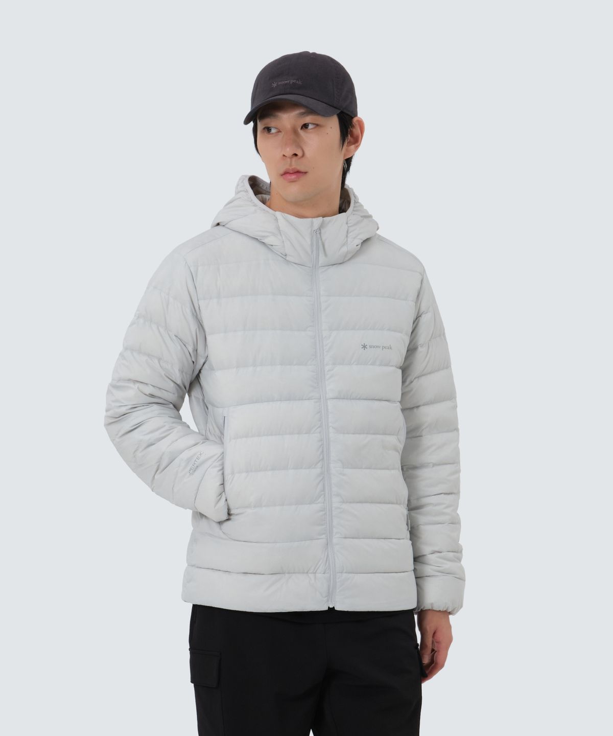 스노우피크 어패럴(SNOWPEAK APPAREL) 에어노바 퍼텍스 경량 다운 자켓 (S25WMPDJ12) Light Gray
