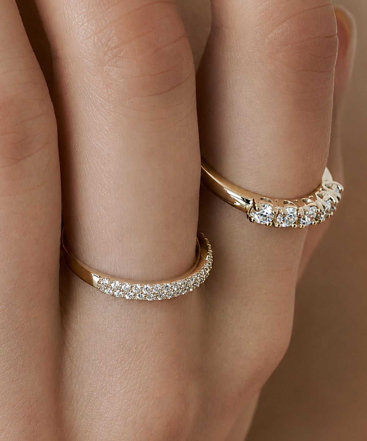러비앤비(LOVEENB) [14K gold] 글램 랩다이아몬드 반지