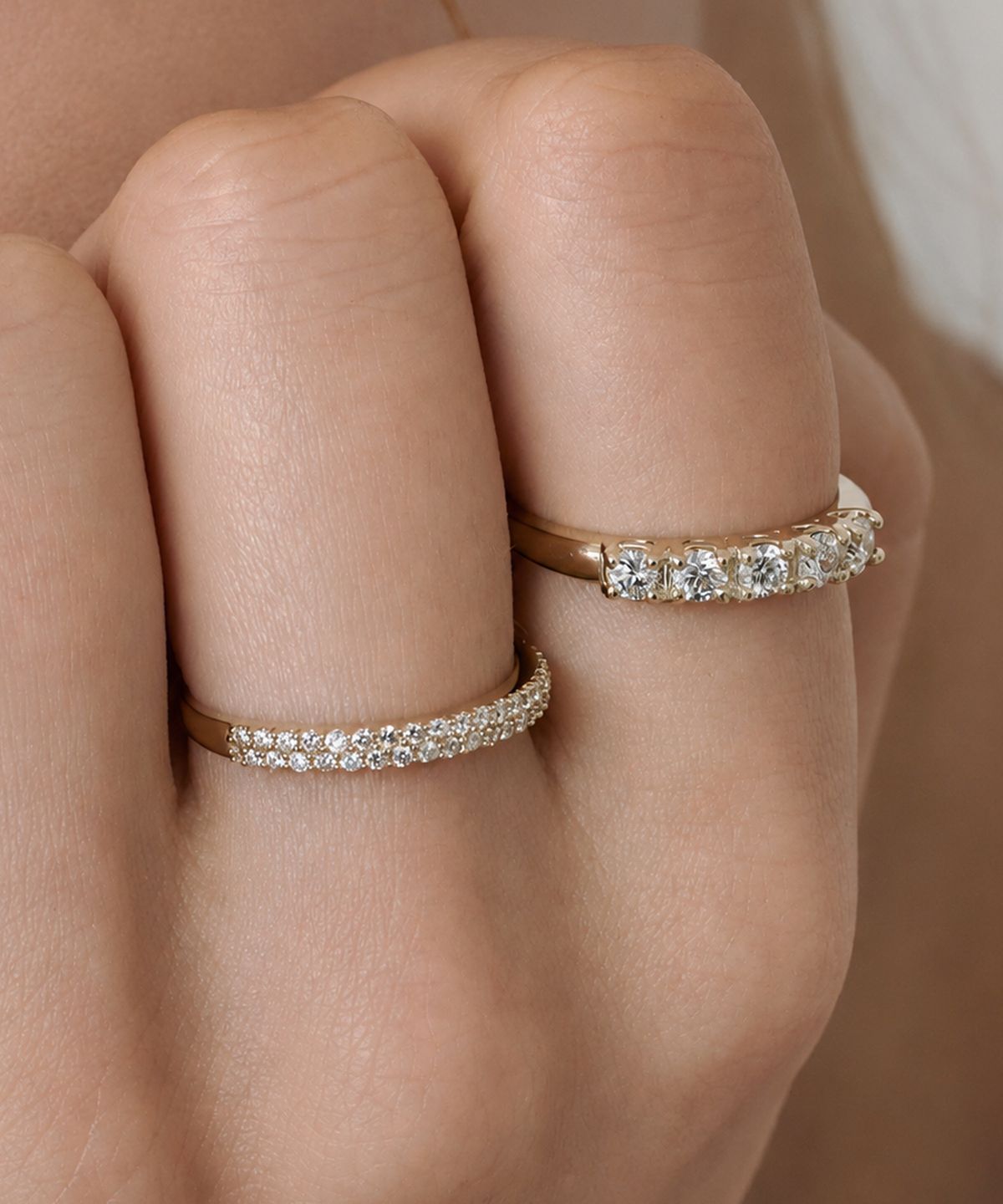 러비앤비(LOVEENB) [14K gold] 글램 랩다이아몬드 반지