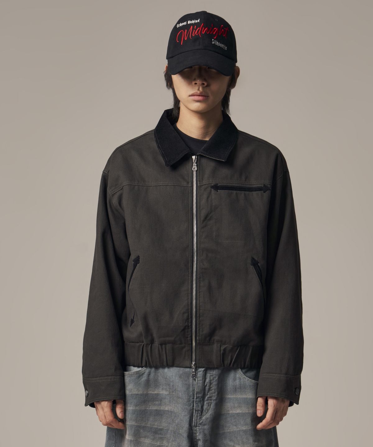 아이돈워너셀(IDWS) Hatch Work Jumper Charcoal