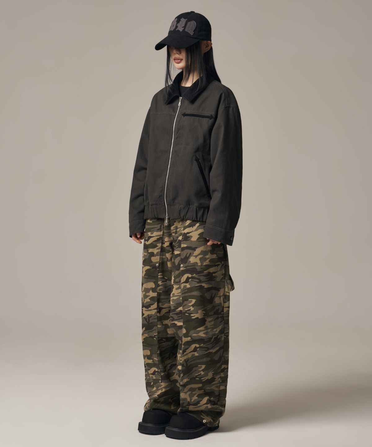 아이돈워너셀(IDWS) Hatch Work Jumper Charcoal