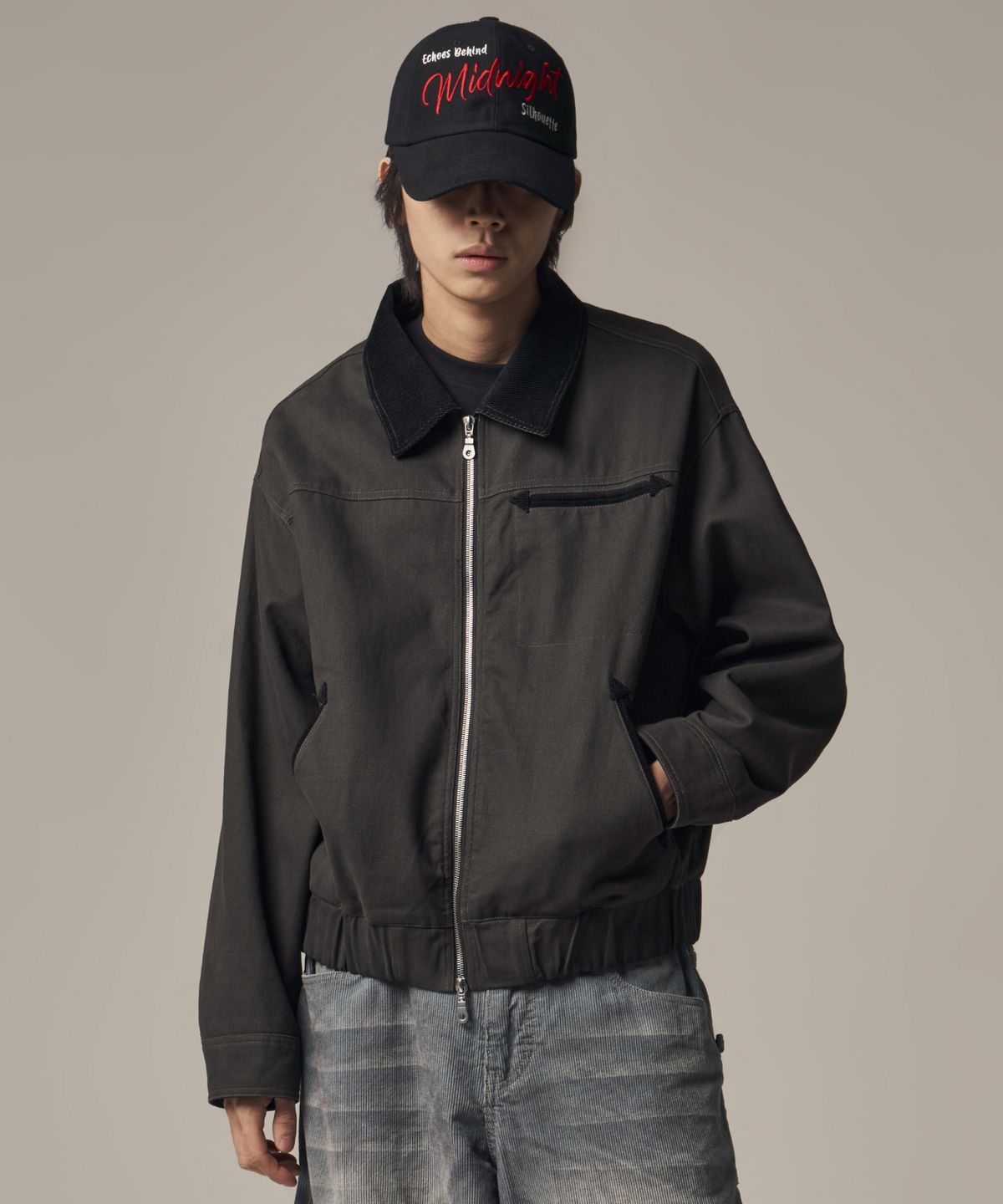 아이돈워너셀(IDWS) Hatch Work Jumper Charcoal