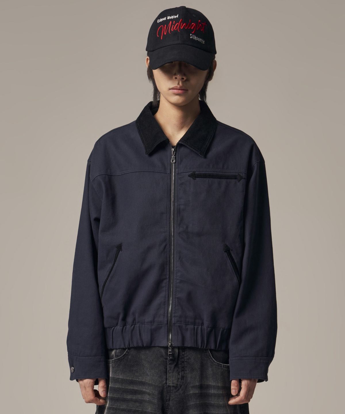 아이돈워너셀(IDWS) Hatch Work Jumper Navy