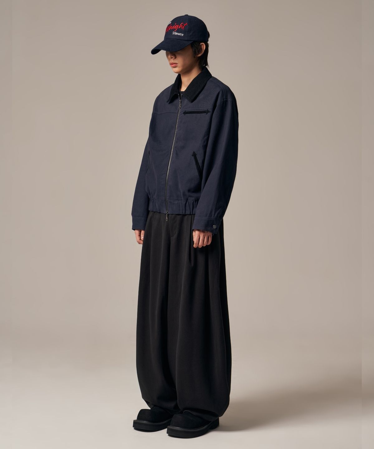 아이돈워너셀(IDWS) Hatch Work Jumper Navy