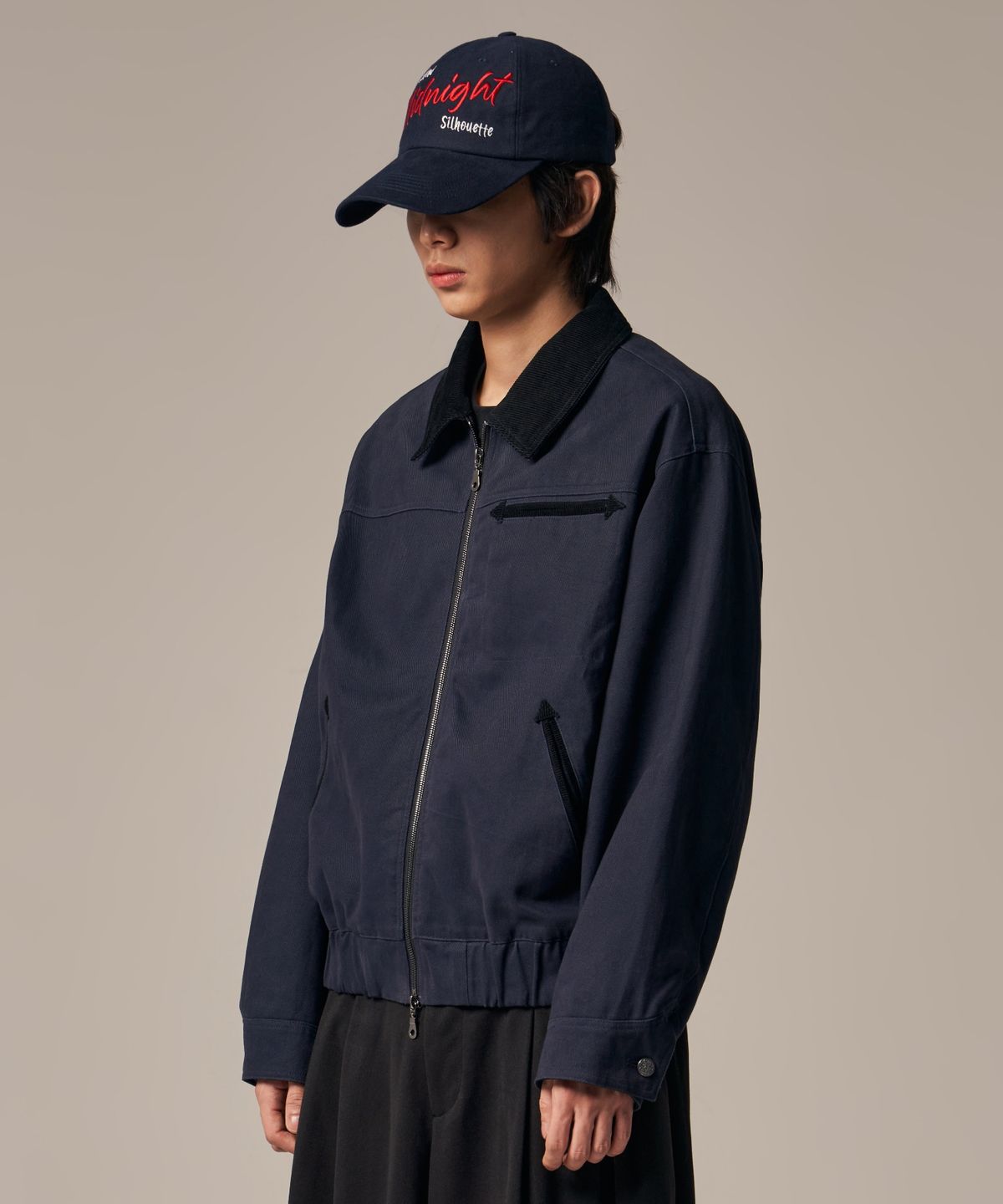아이돈워너셀(IDWS) Hatch Work Jumper Navy