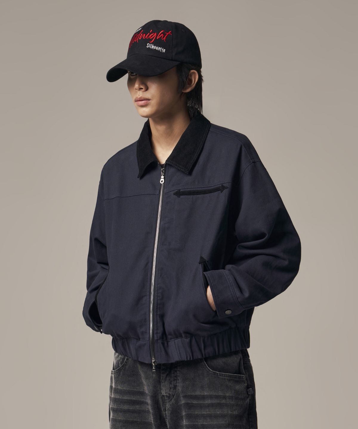 아이돈워너셀(IDWS) Hatch Work Jumper Navy