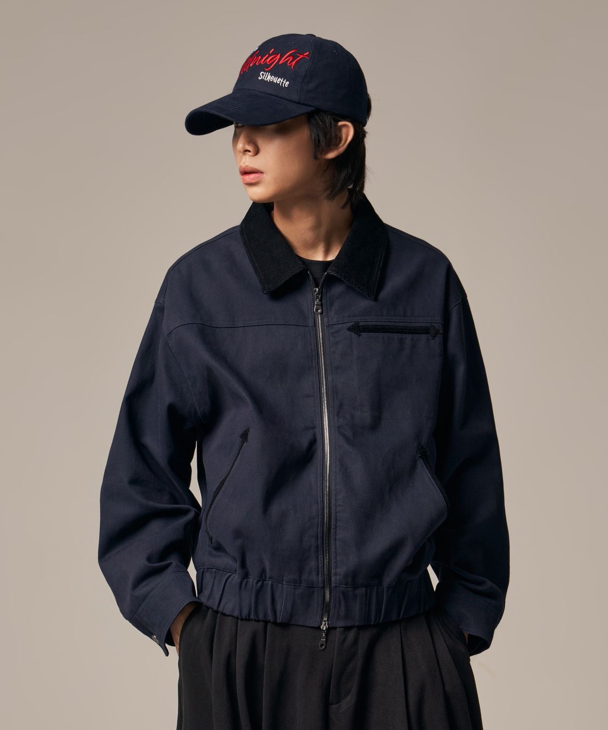 아이돈워너셀(IDWS) Hatch Work Jumper Navy