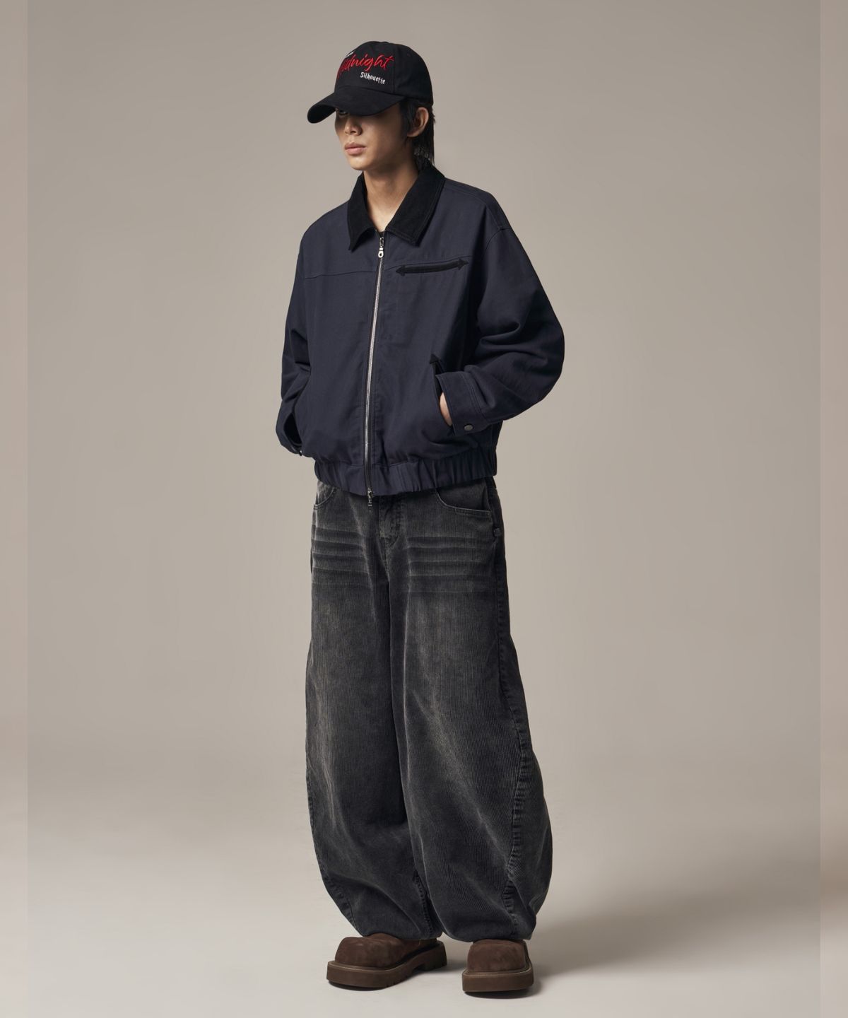 아이돈워너셀(IDWS) Hatch Work Jumper Navy
