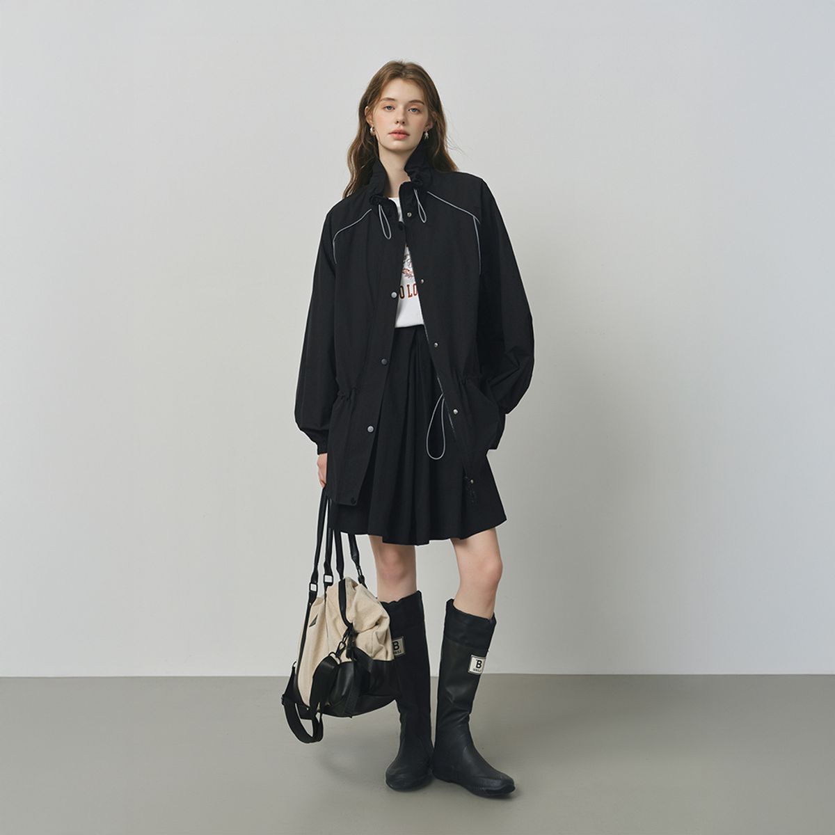웬스데이딜라잇(WEDNESDAY DELIGHT) WD_Causal drawstring jacket