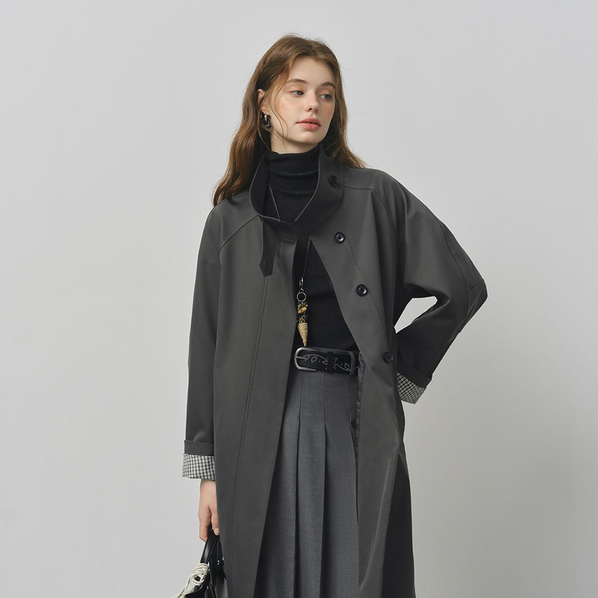 웬스데이딜라잇(WEDNESDAY DELIGHT) WD_Hidden button trench coat_2color