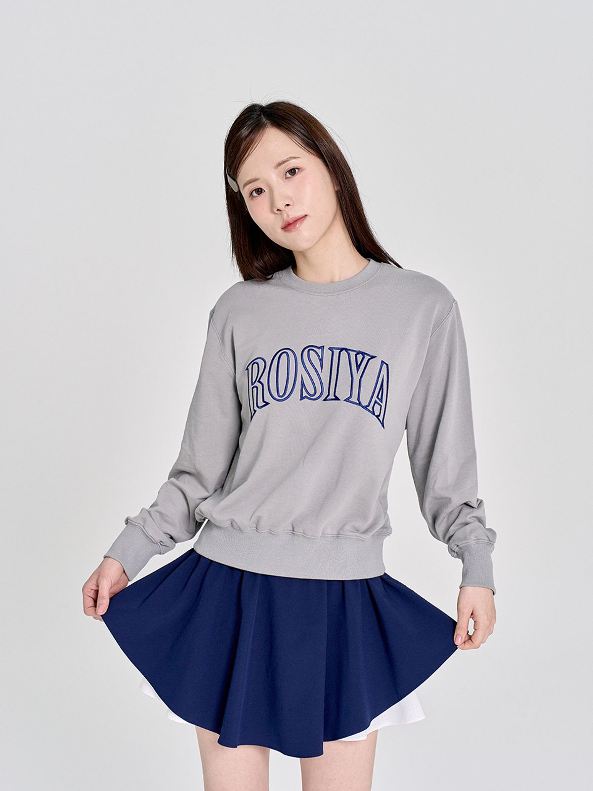 로시야(ROSIYA) rosiya 인터시즌 맨투맨(연그레이)