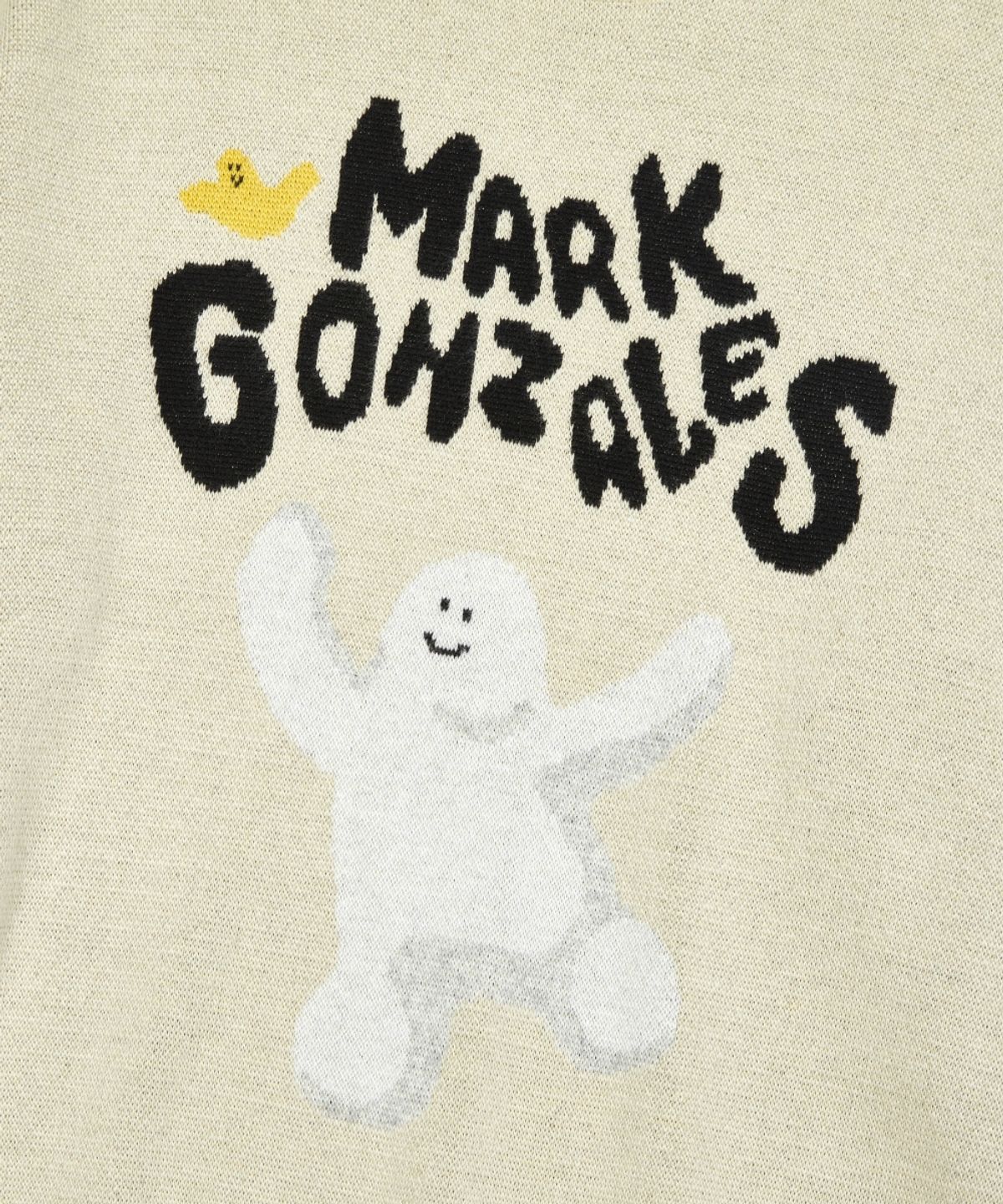 마크곤잘레스(MARK GONZALES) 해피 슈무 그래픽 니트 - IVORY
