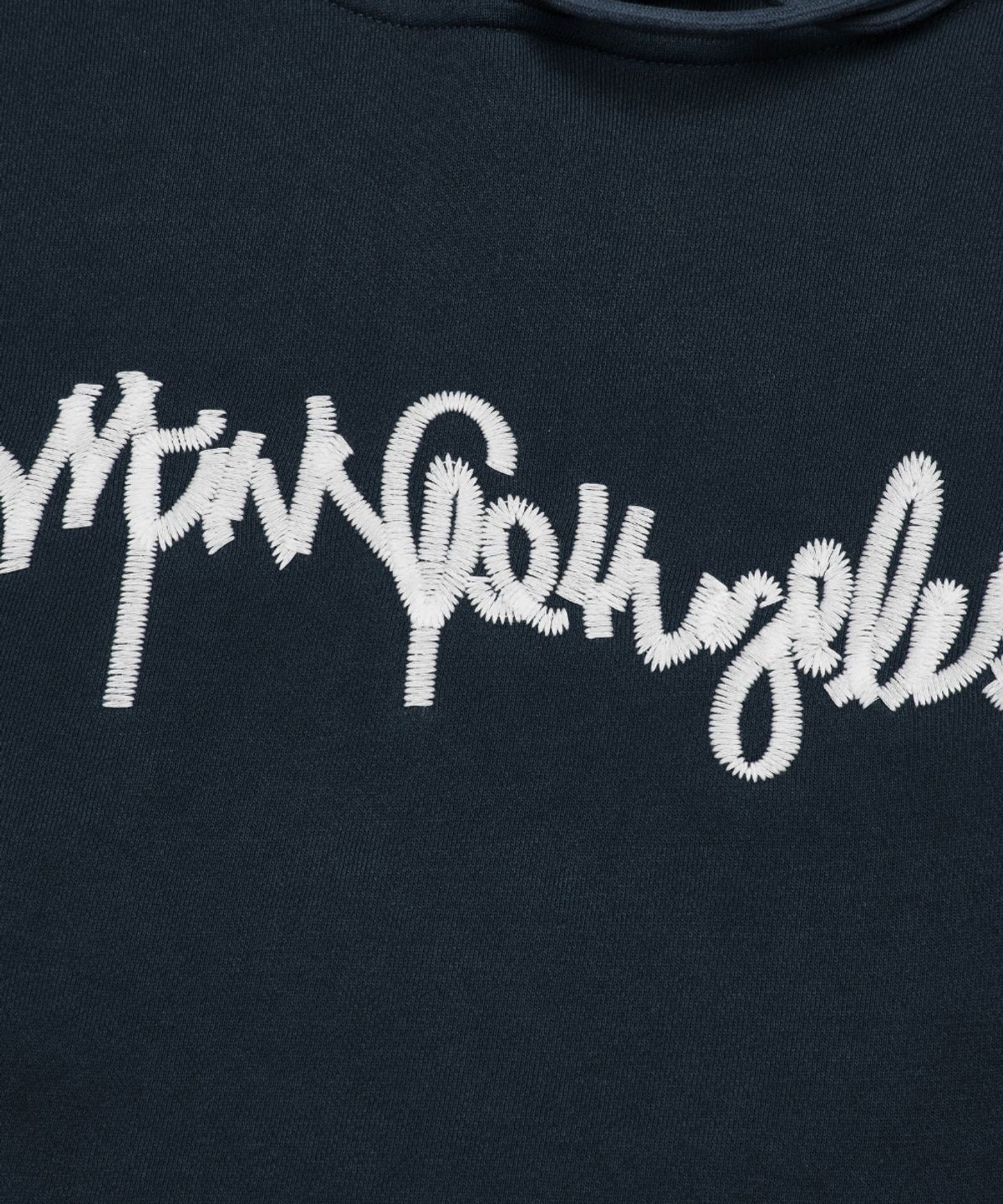 마크곤잘레스(MARK GONZALES) 사인로고 지그재그 자수 스웨트 후디 - NAVY