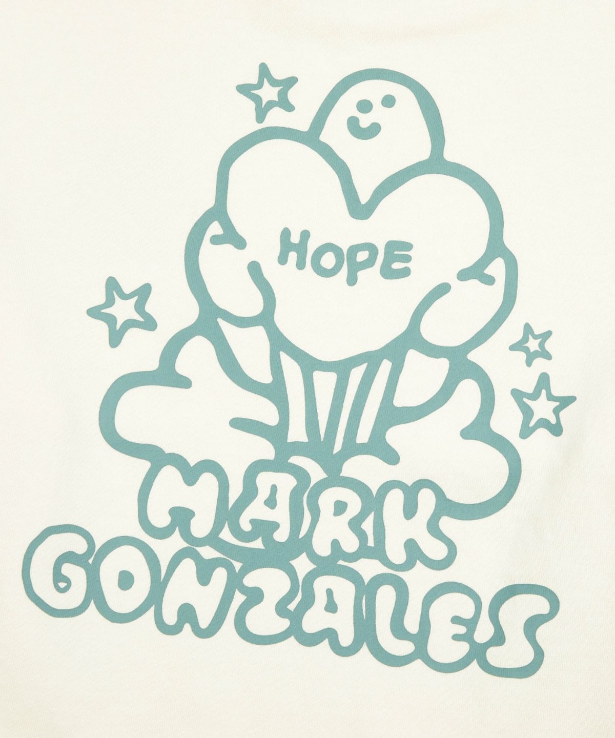 마크곤잘레스(MARK GONZALES) HOPE 엔젤 그래픽 스웨트셔츠 - IVORY