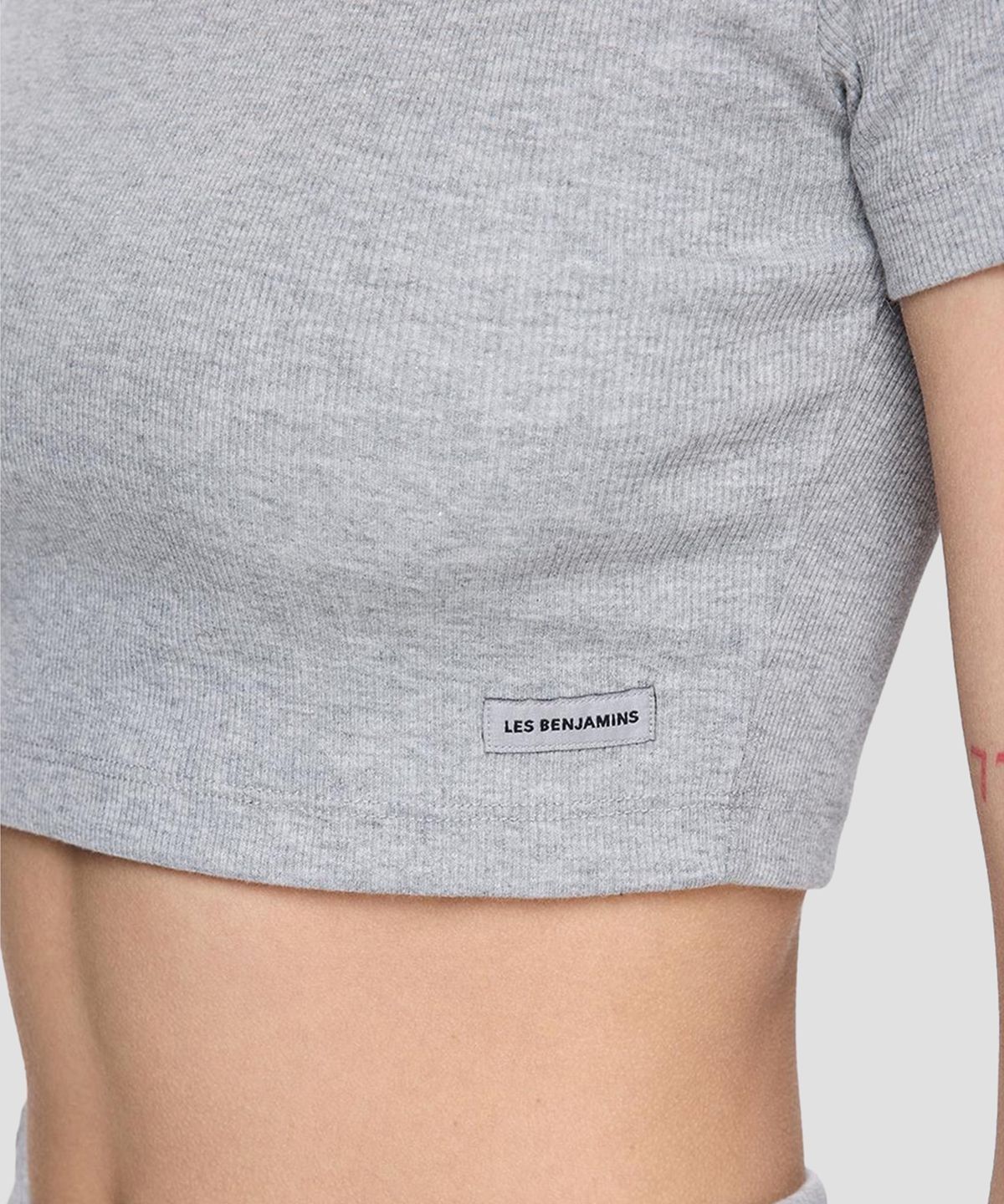 레 벤자민(LES BENJAMINS) (W) 반팔티 401 그레이 멜란지 SHORT SLEEVE TEE 401 GREY MELANGE
