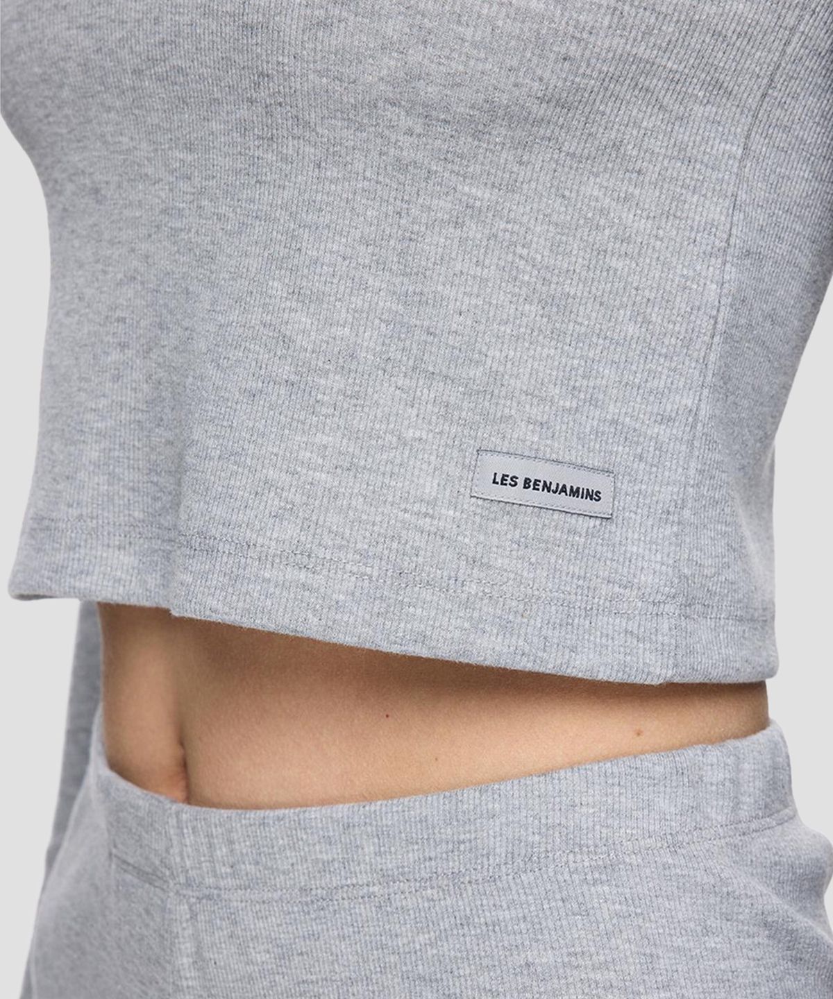 레 벤자민(LES BENJAMINS) (W) 긴팔티 402 그레이 멜란지 LONG SLEEVE TEE 402 GREY MELANGE