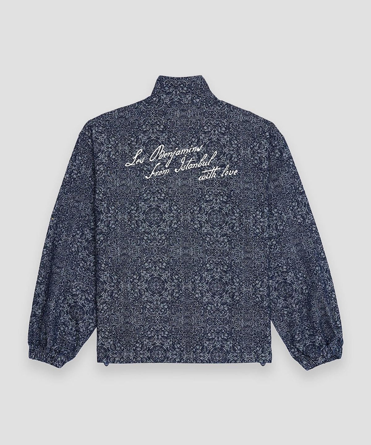 레 벤자민(LES BENJAMINS) (W) 데님 트랙탑 004 카페트 올오버 인디고 DENIM TRACK TOP 004 CARPET ALLOVER INDIGO