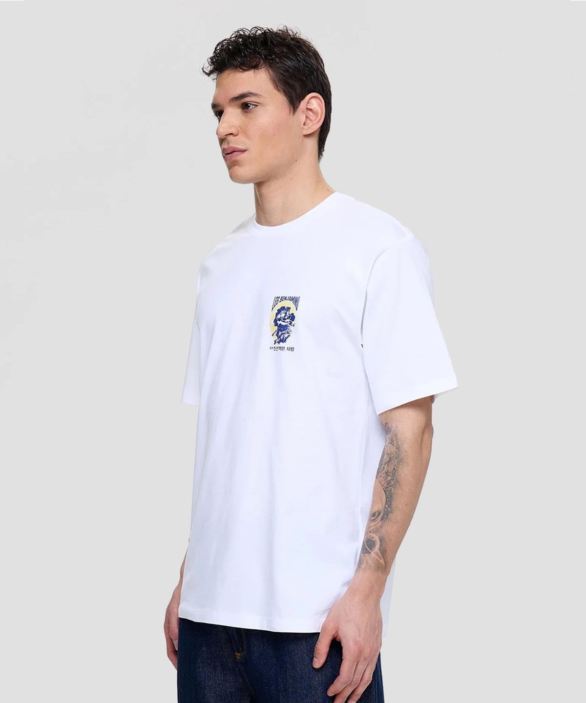 레 벤자민(LES BENJAMINS) (M) 릴렉스드 티셔츠 002 화이트 RELAXED TEE 002 WHITE