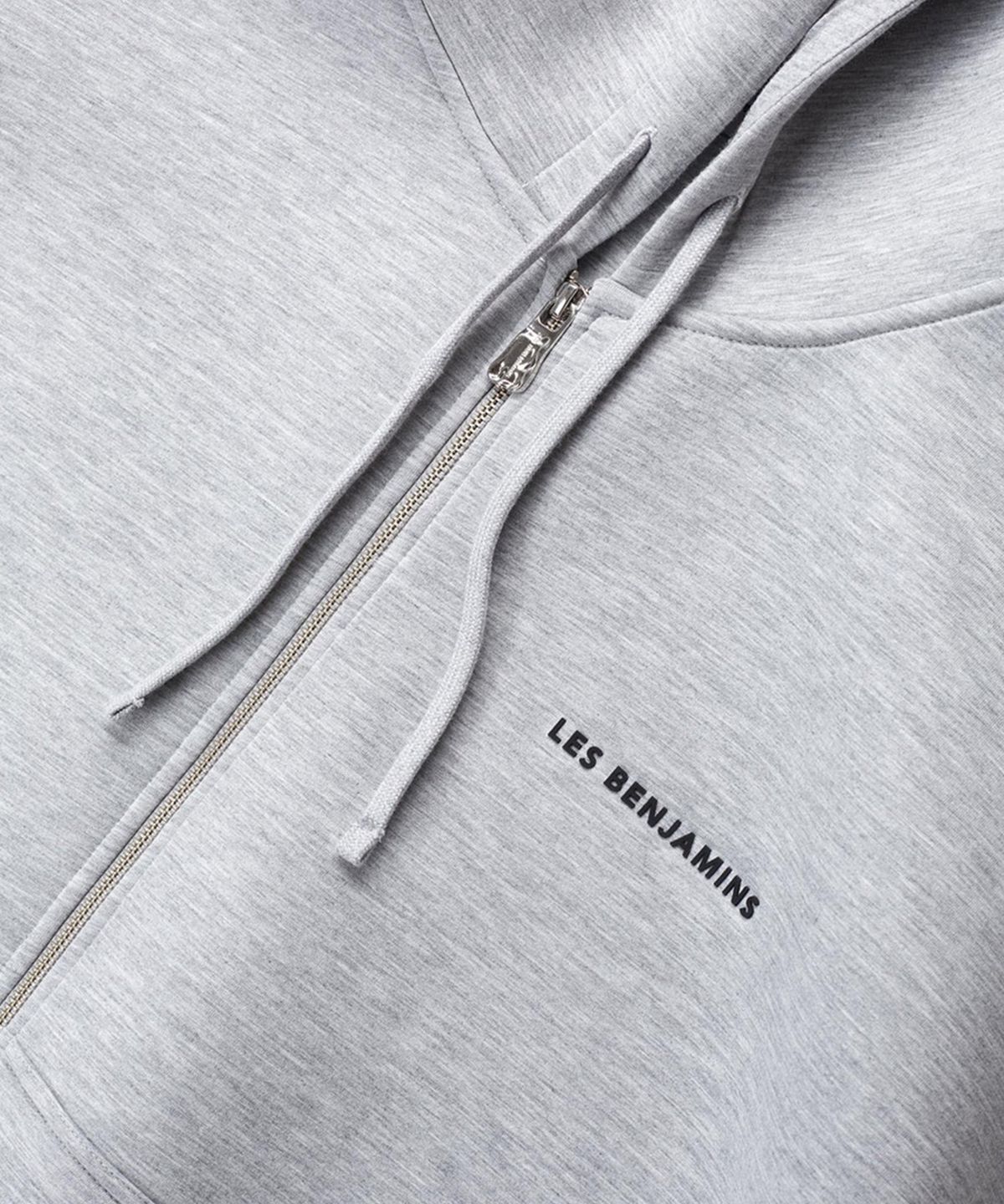 레 벤자민(LES BENJAMINS) (M) 지퍼 후드티 401 그레이 멜란지 ZIP HOODIES 401 GREY MENLANGE