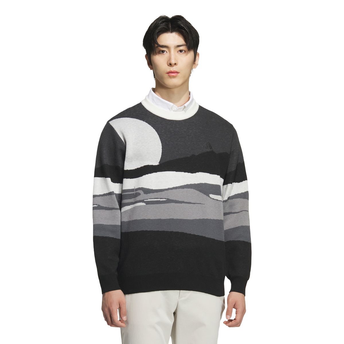 아디다스 골프(ADIDAS GOLF) 남성용 그래픽 스웨터 롱 슬리브 JM2933
