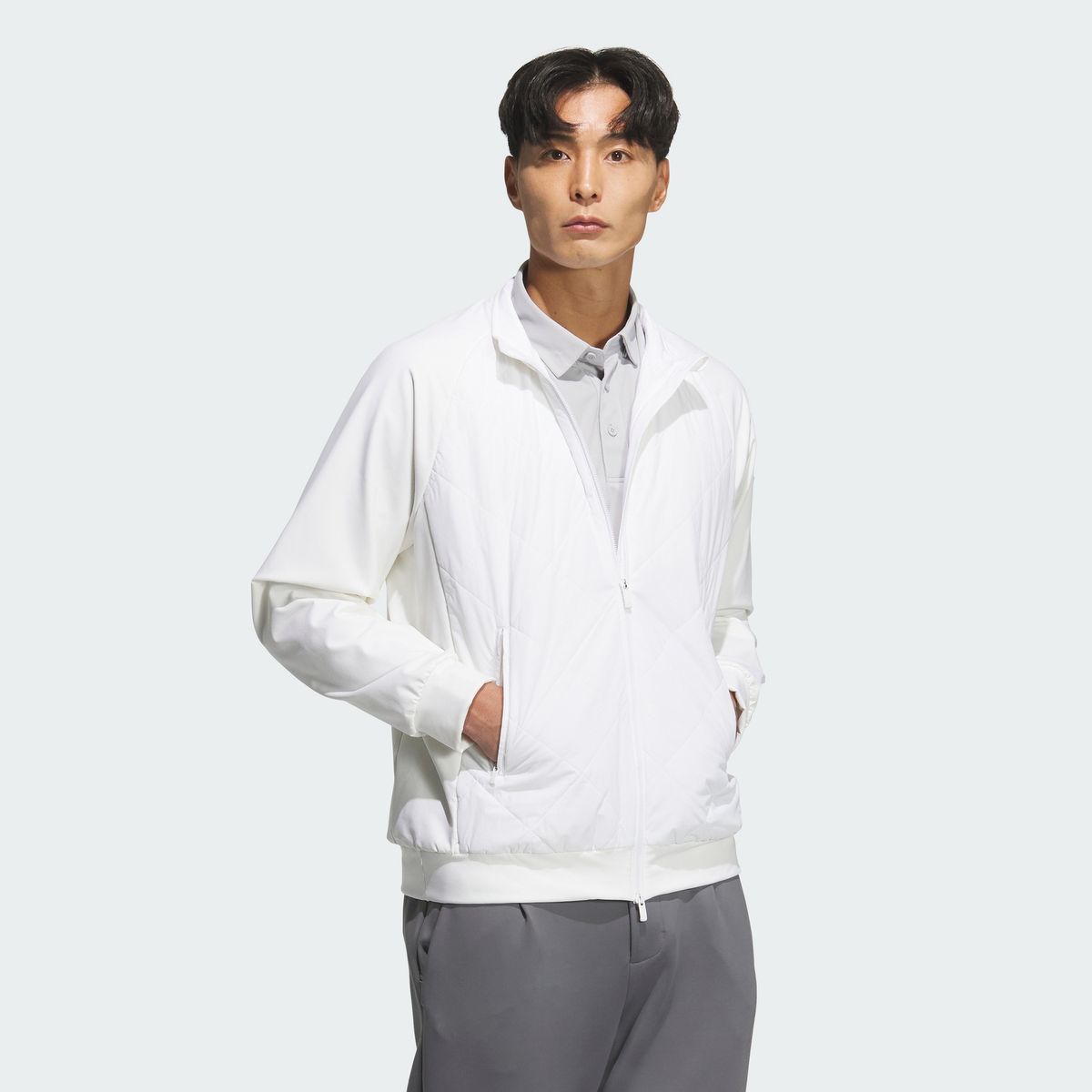 아디다스 골프(ADIDAS GOLF) 남성용 콜드레디 하이브리드 패디드 재킷 JL7952