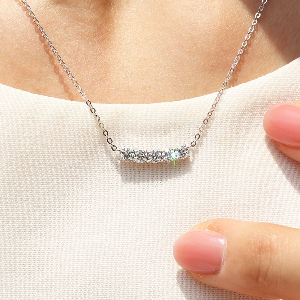 러비앤비(LOVEENB) [14K gold] 글램 랩다이아몬드 목걸이