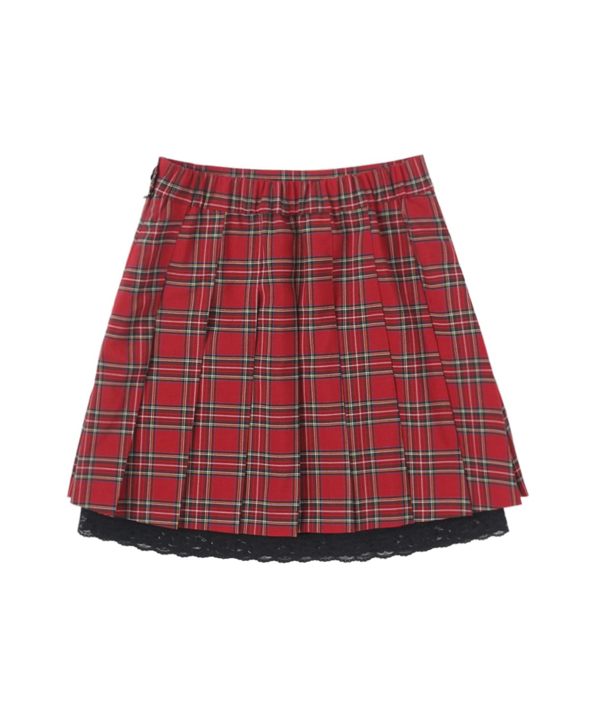 써넥트(SUNNECT) STAGE Pleats Skirt - Red