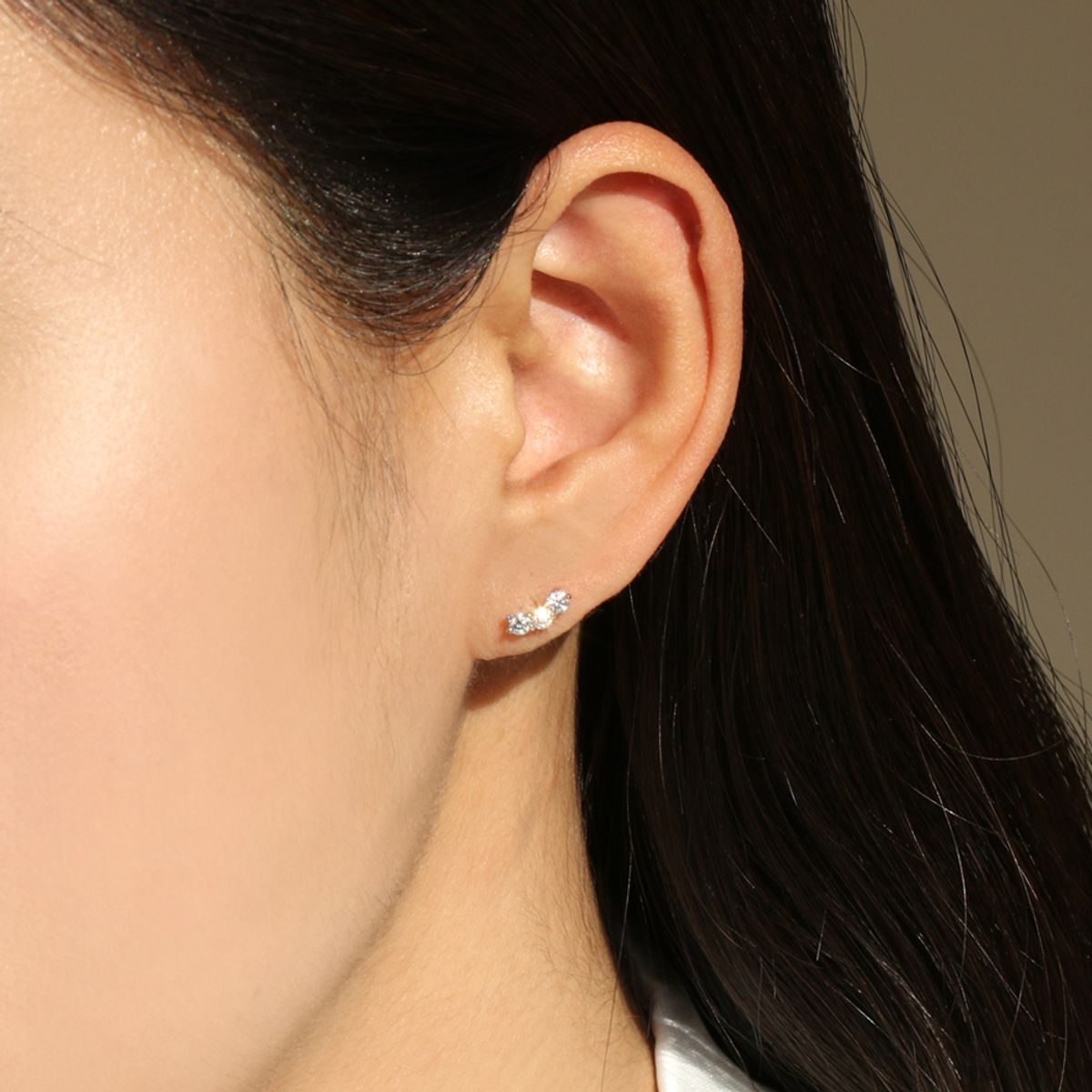 러비앤비(LOVEENB) [14K gold] 엘린 랩다이아몬드 피어싱