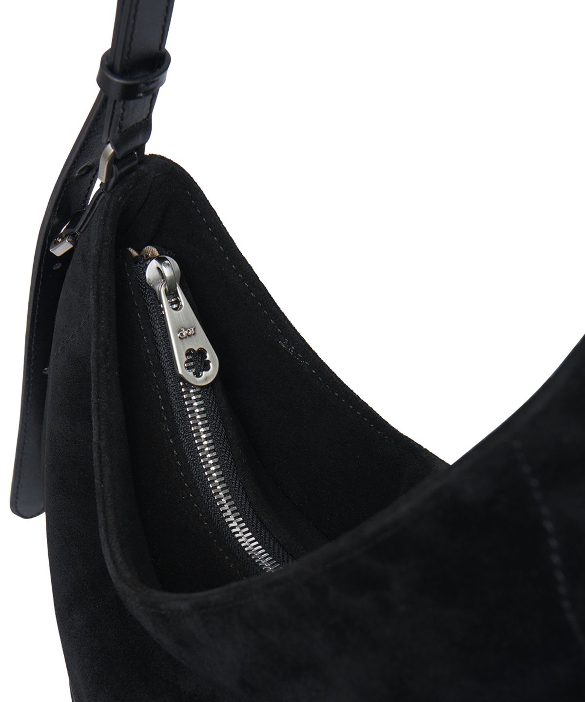 클로르(CLOR) FLOWER SUEDE BAG LARGE - 2 colors
