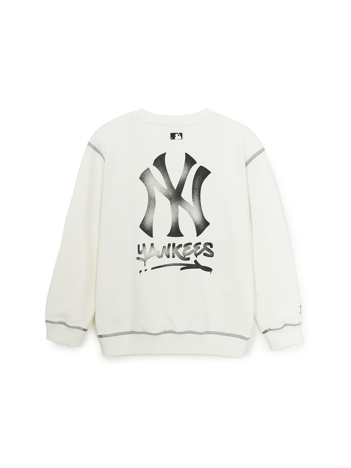 엠엘비 키즈(MLB KIDS) 스트릿 베이직 로고 아트웍 맨투맨 NY (Ivory)