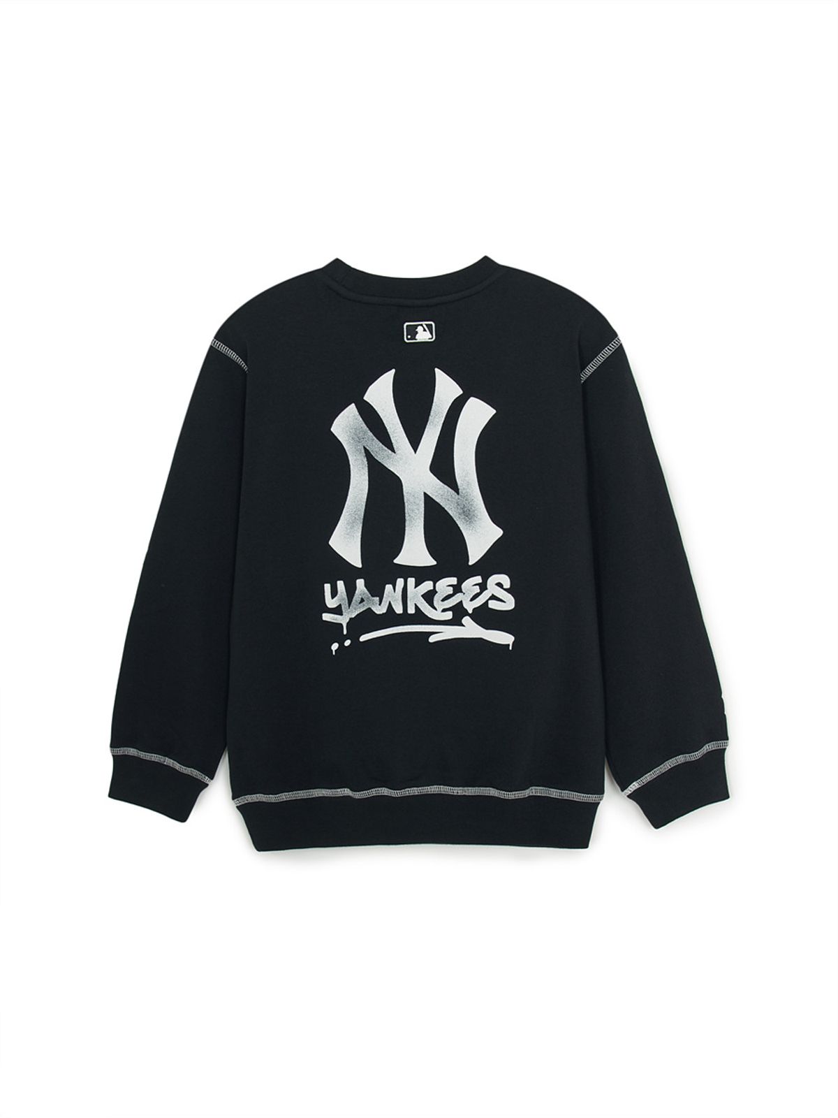 엠엘비 키즈(MLB KIDS) 스트릿 베이직 로고 아트웍 맨투맨 NY (Black)