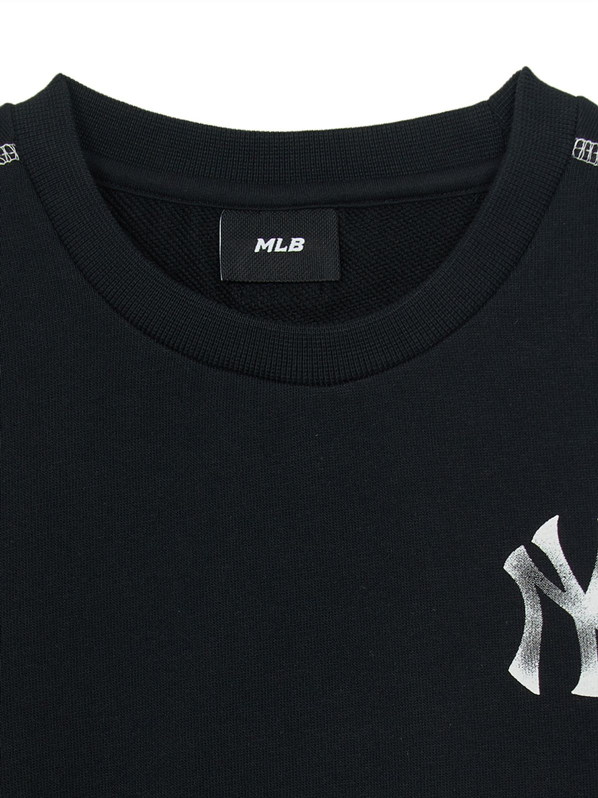 엠엘비 키즈(MLB KIDS) 스트릿 베이직 로고 아트웍 맨투맨 NY (Black)