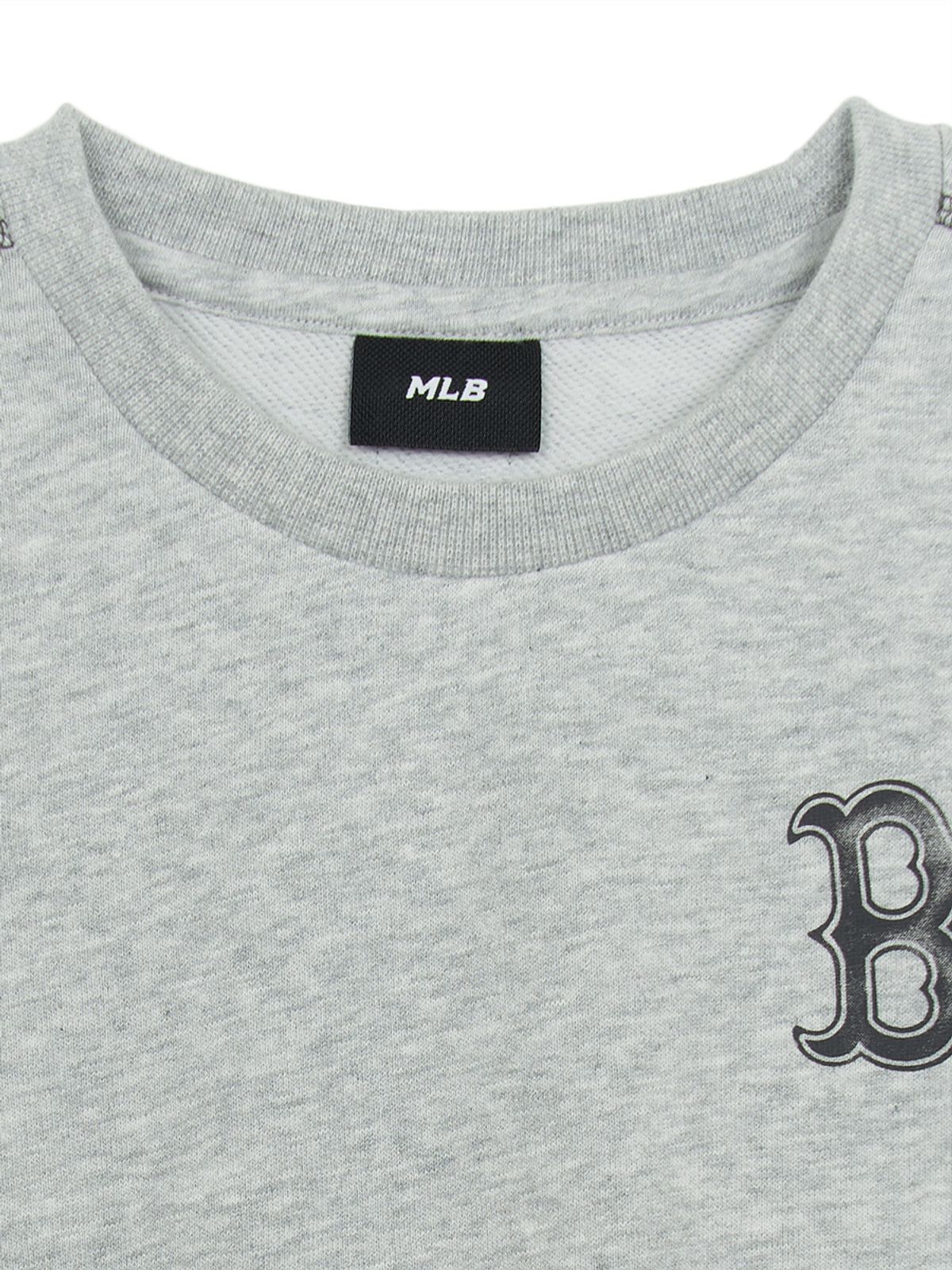엠엘비 키즈(MLB KIDS) 스트릿 베이직 로고 아트웍 맨투맨 BOS (L.Melange Grey)