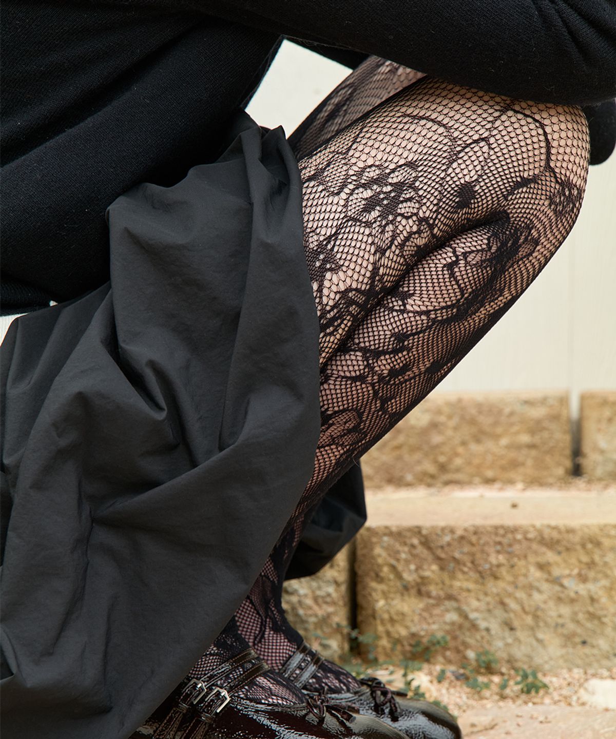 클로르(CLOR) LACE TIGHTS - 2 colors