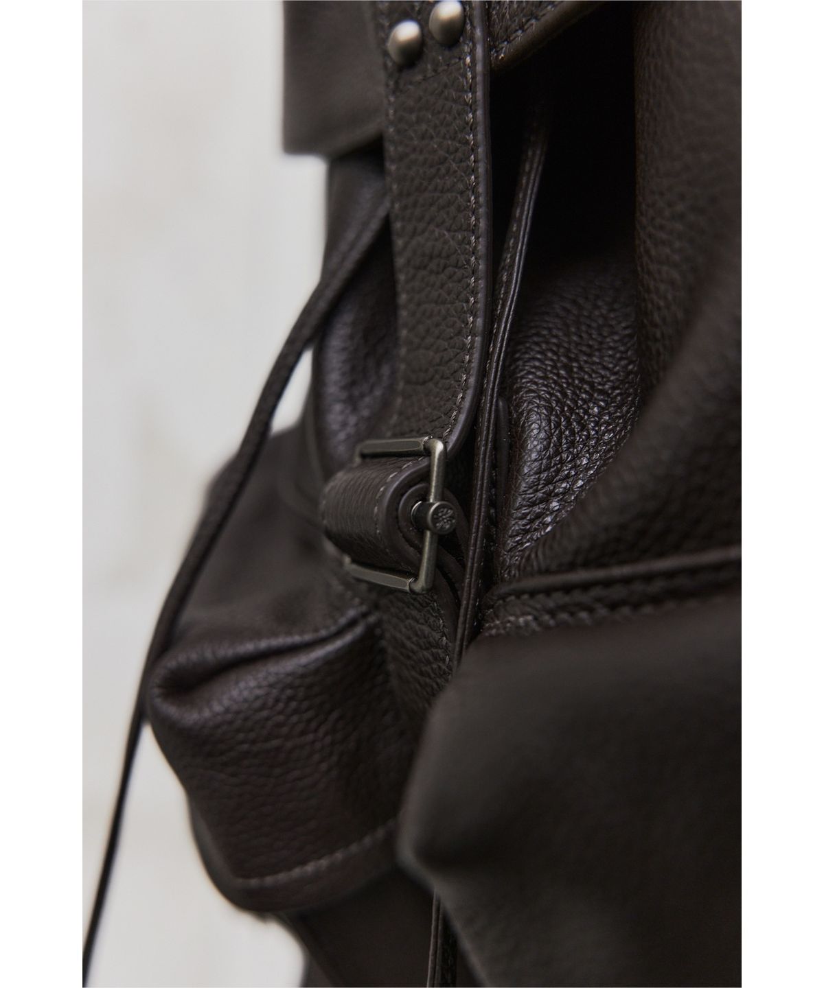 유스(YOUTH) Leather Ruck Sack - Brown