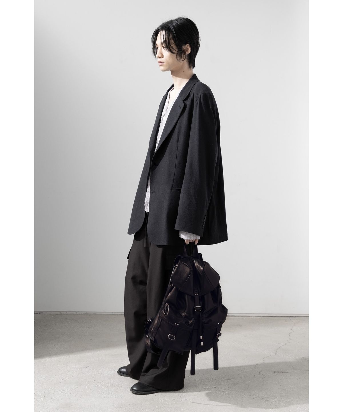 유스(YOUTH) Leather Ruck Sack - Brown