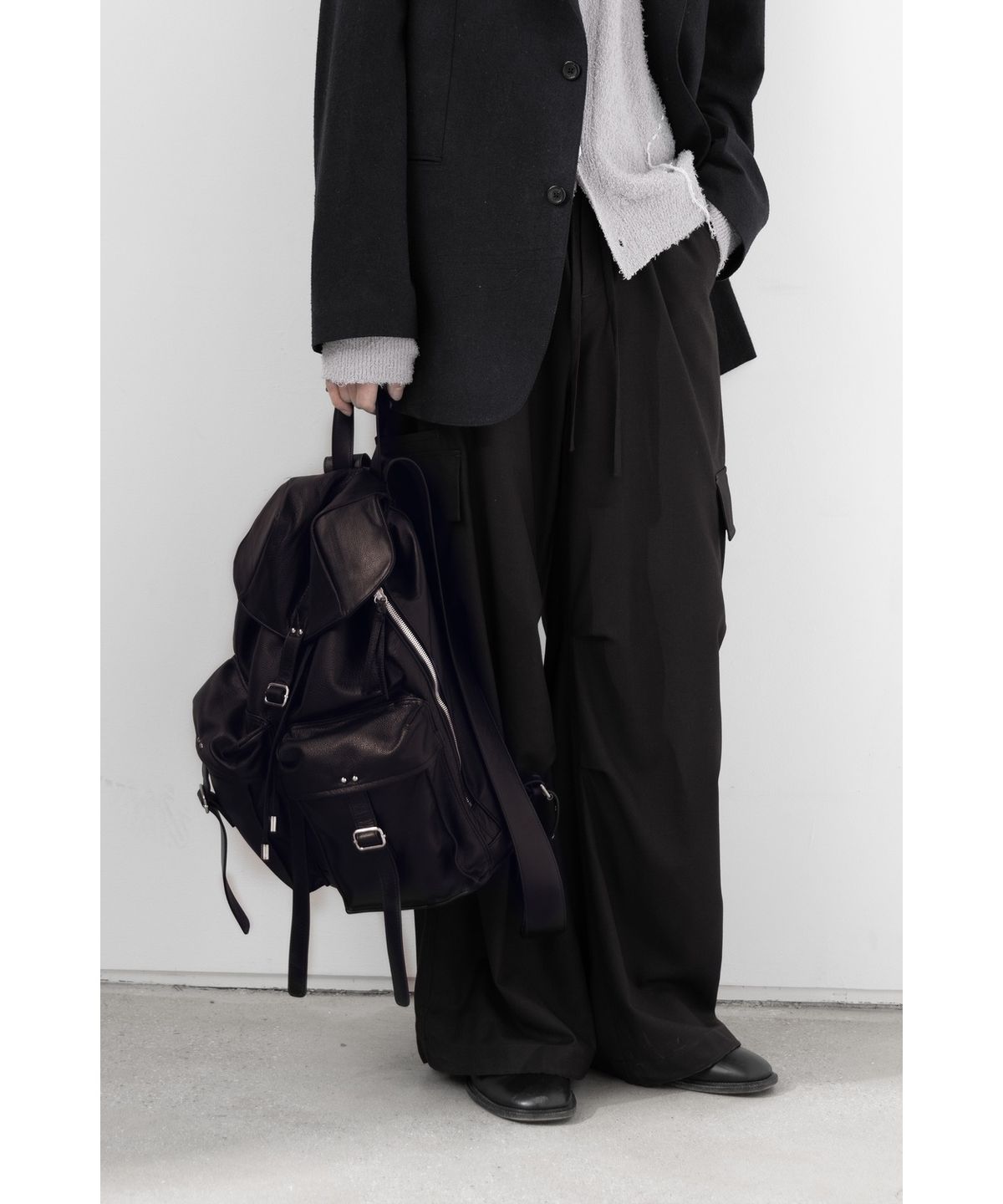 유스(YOUTH) Leather Ruck Sack - Brown