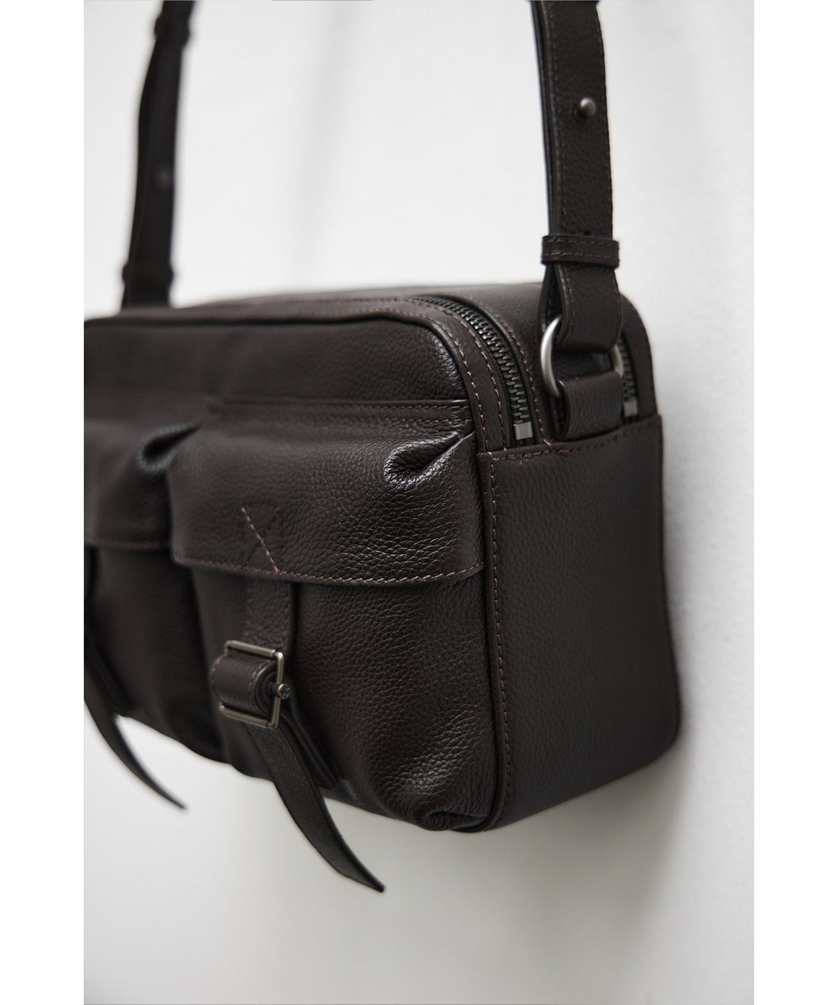 유스(YOUTH) Leather Camera Bag - Brown