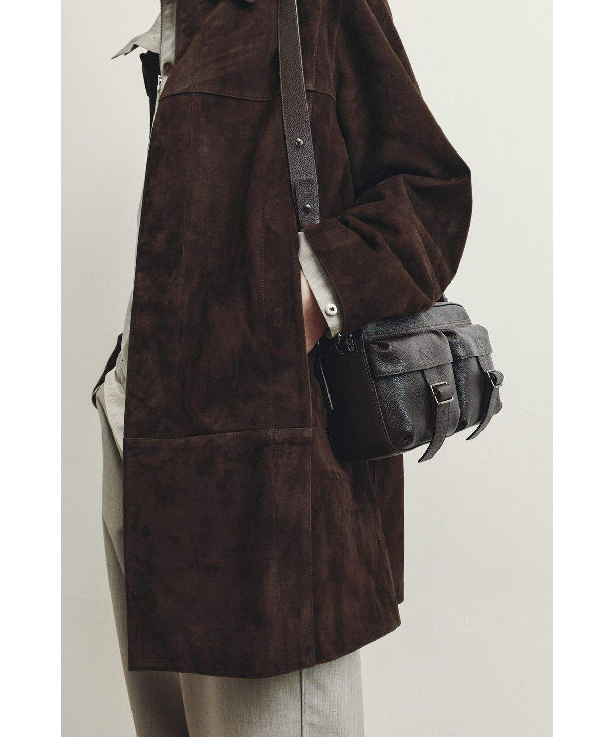 유스(YOUTH) Leather Camera Bag - Brown