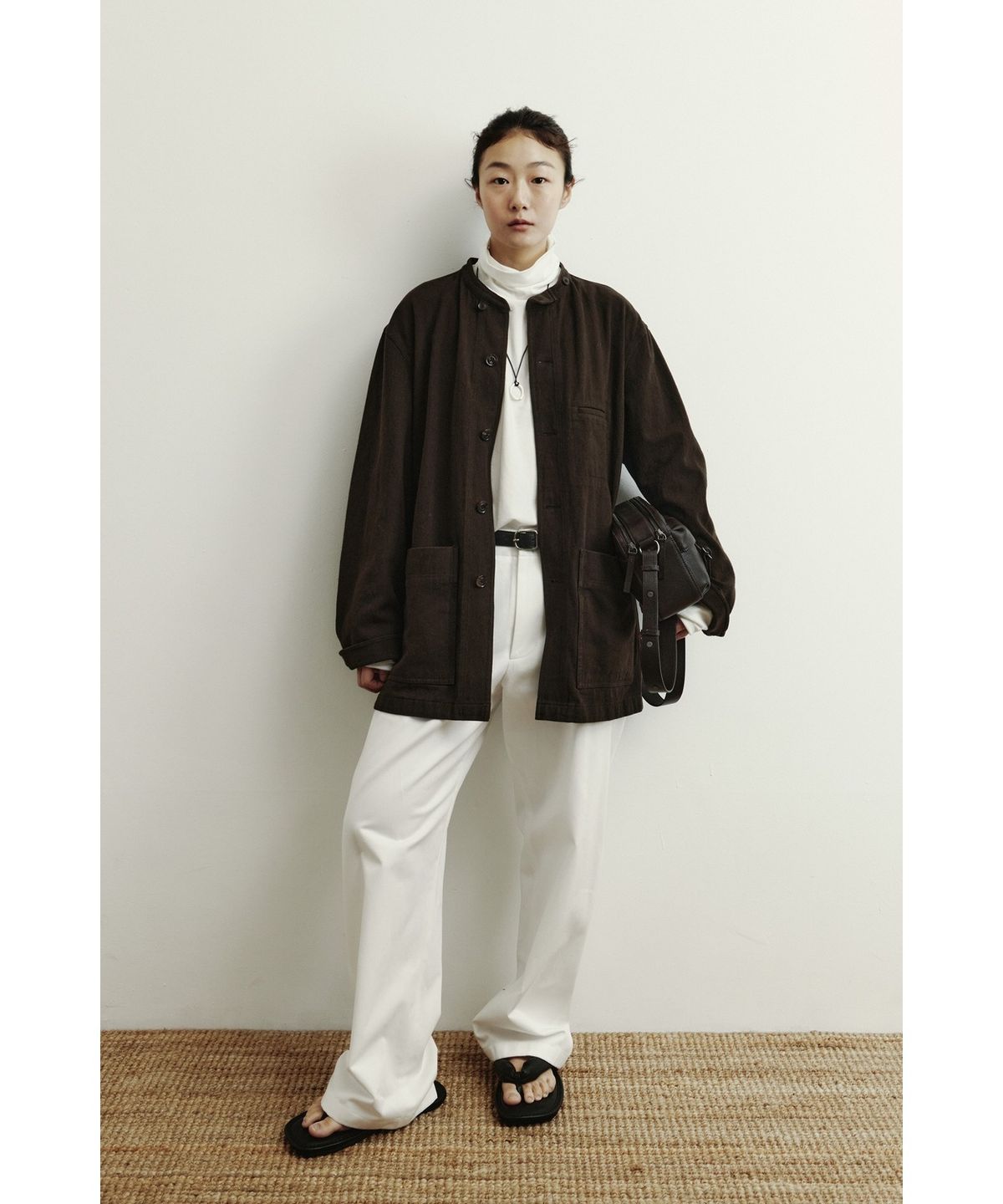 유스(YOUTH) Leather Camera Bag - Brown